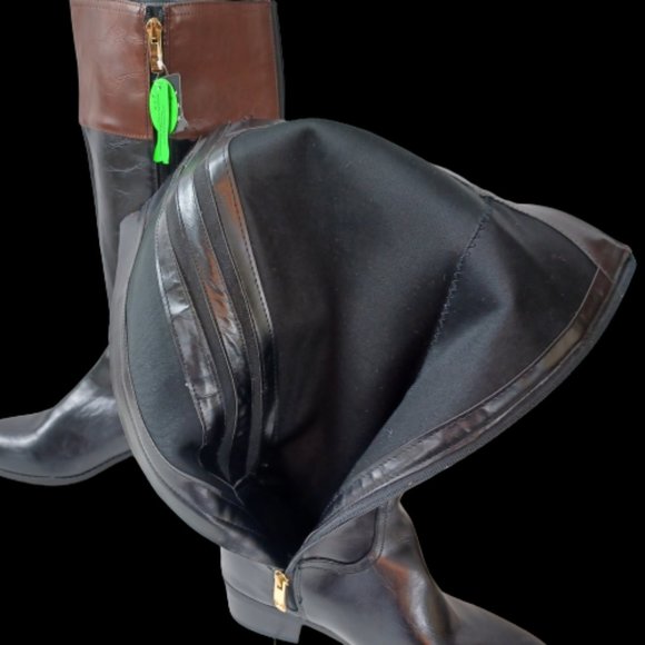 LIZ CLAIBORNE Tilia Tall Wide Calf Riding Boots 7.5 Wide - Picture 10 of 11